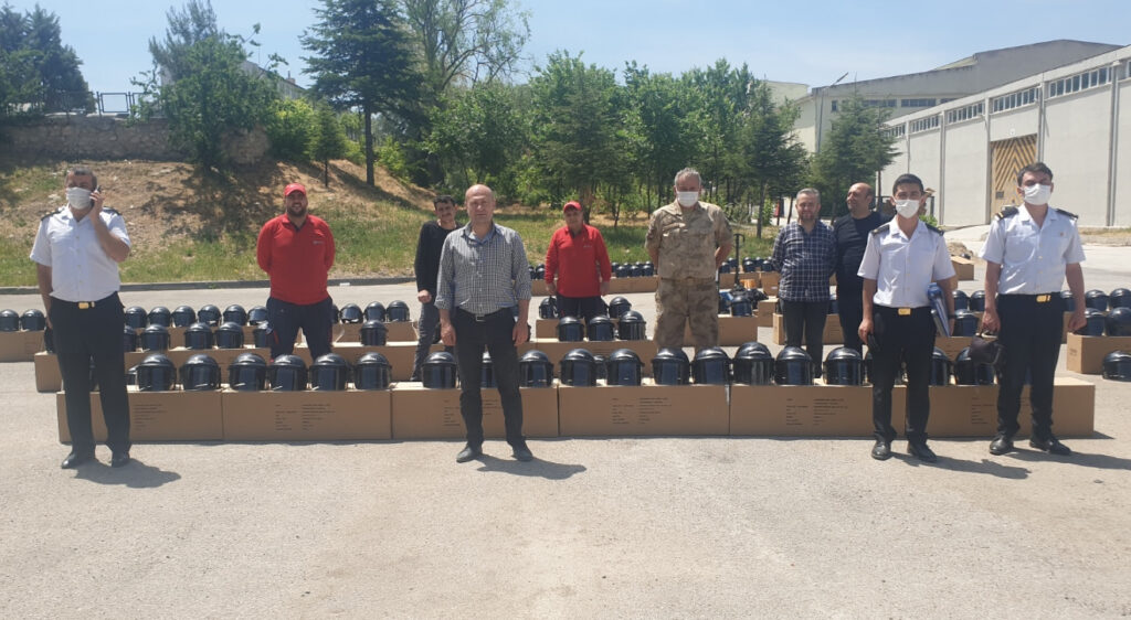 6000 helmets were delivered to the Turkish Gendarmerie General Command